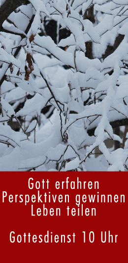 Herzliche Einladung zu unserem Gottesdienst - Sonntags um 10 Uhr!